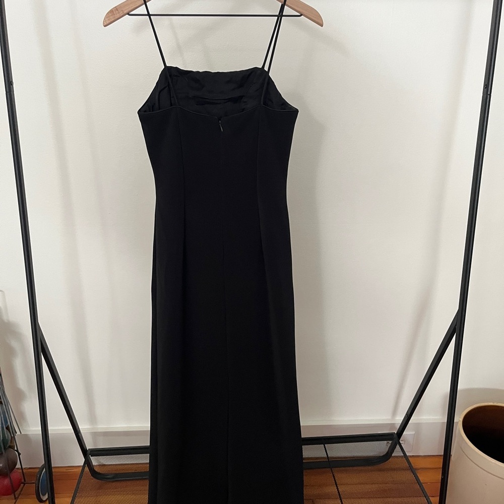 Vintage Alex Evenings Black Midi-Long Evening Dress, Size 6 - Picture 4 of 4